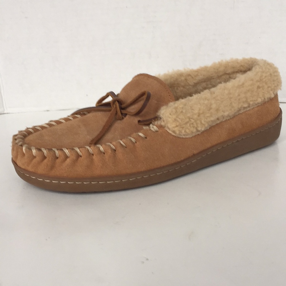Minnetonka shoes Suede Sheepskin Lined Slipper shoes